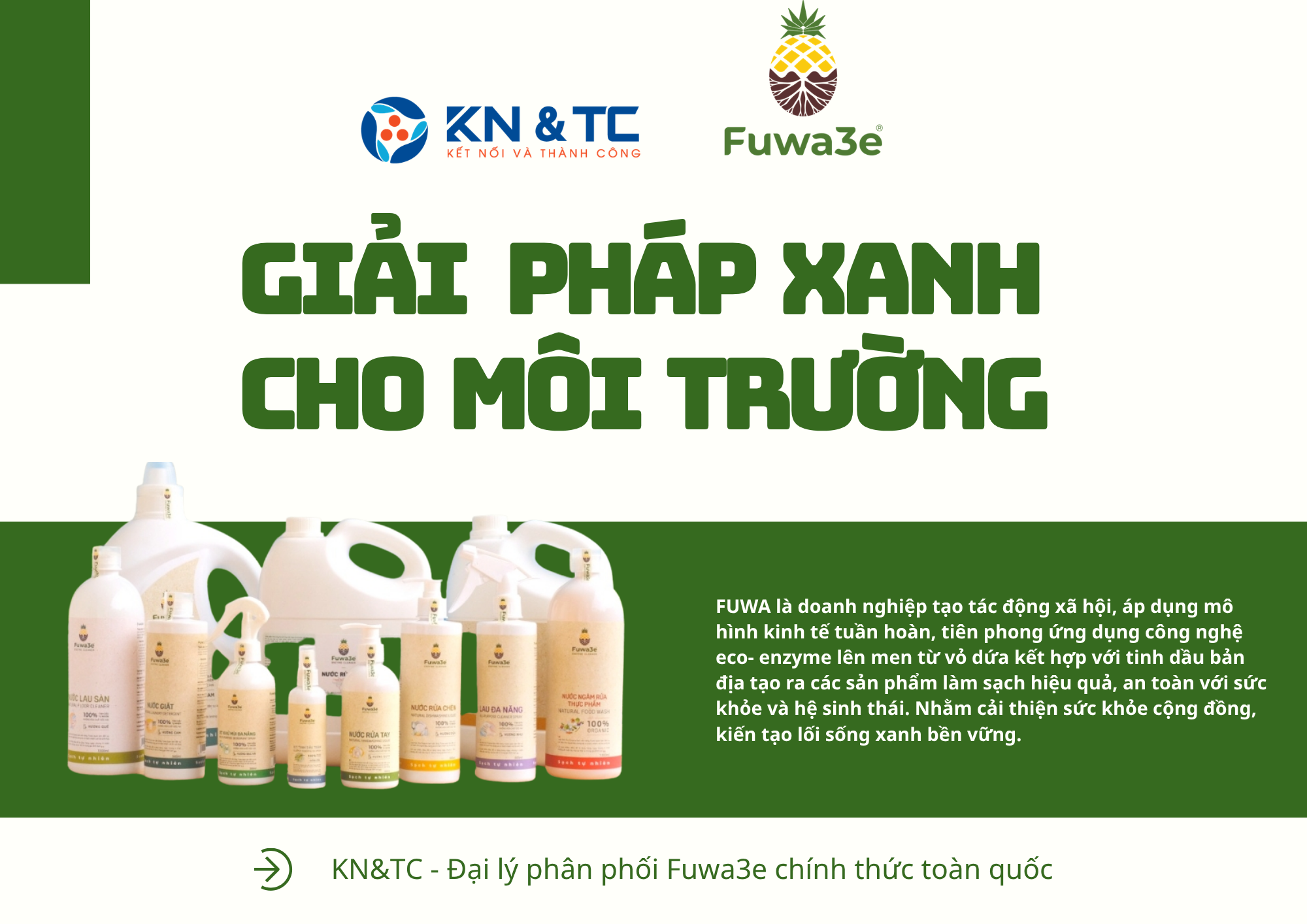 Giải pháp xanh cho môi trường – Xu hướng thay thế hóa chất bằng sản phẩm sinh học an toàn